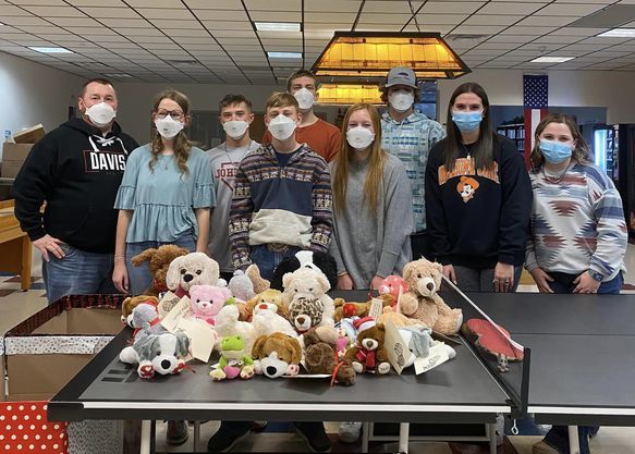 Students with Stuffed Animals
